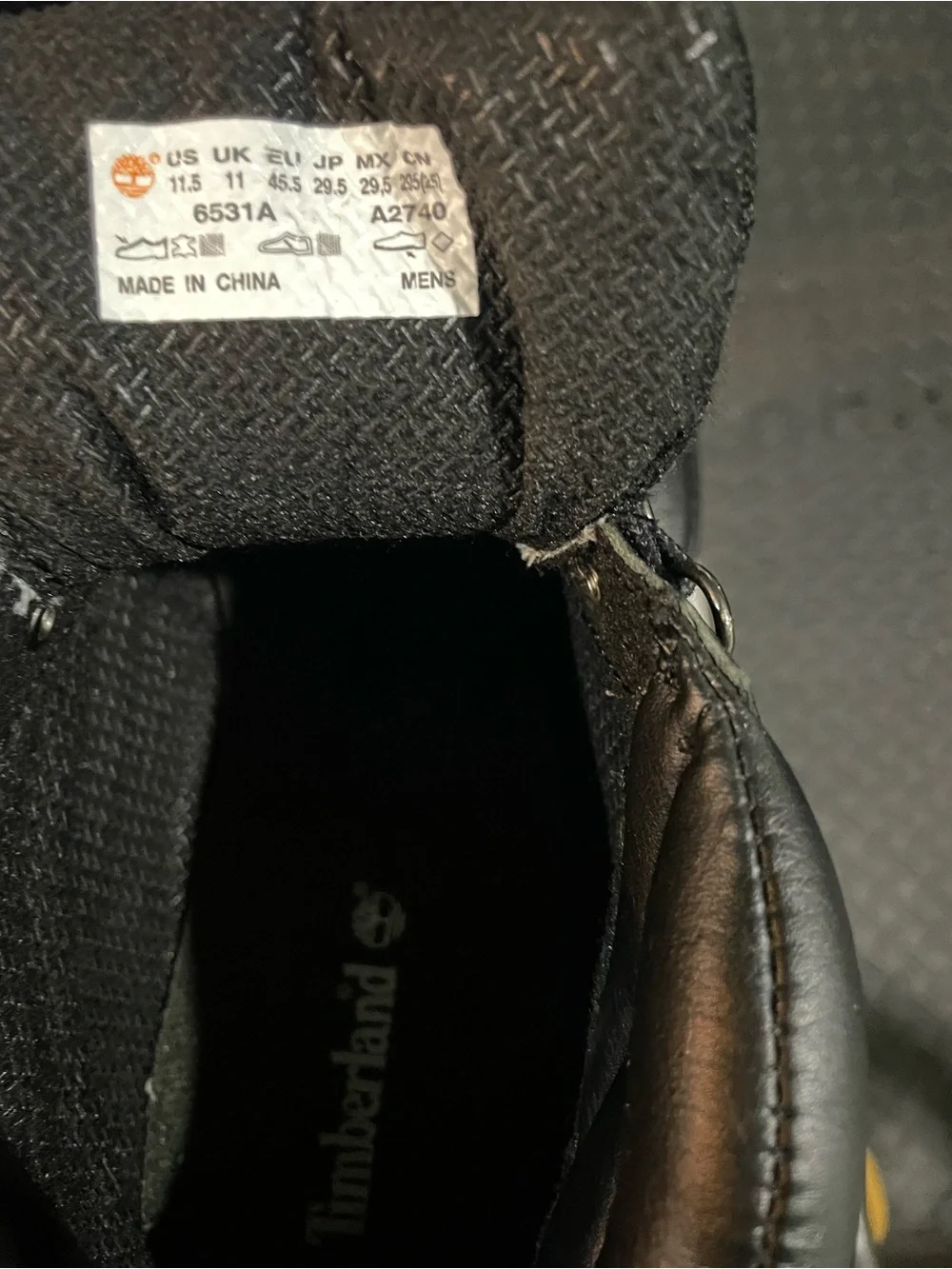 Timberland black boots